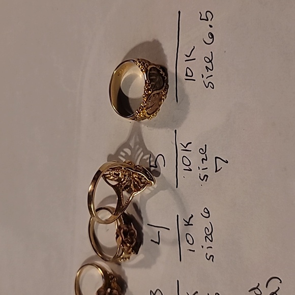 Black Hills Gold 6 10k Intricate Gold Rings 1 Price For All!!! Real Diamonds Too - Picture 7 of 16